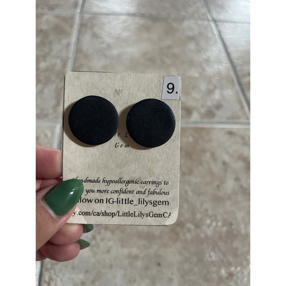 New Handmade Polymer Clay Stud Earrings lot -5 Unique 10 PCs Stainless Steel - Picture 4 of 11